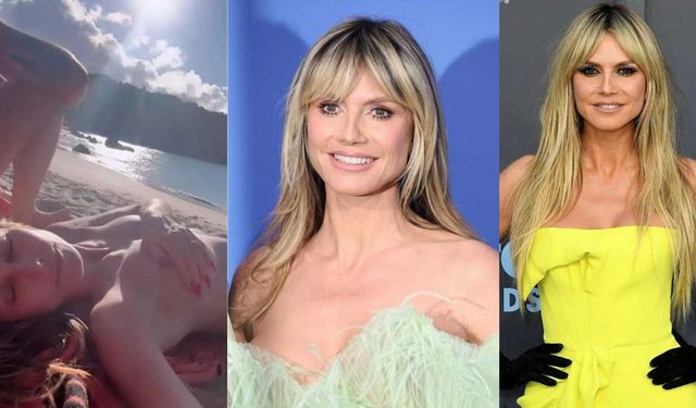 Heidi Klum'un Cesur Anları! Üstsüz Güneşlenme Paylaşımı