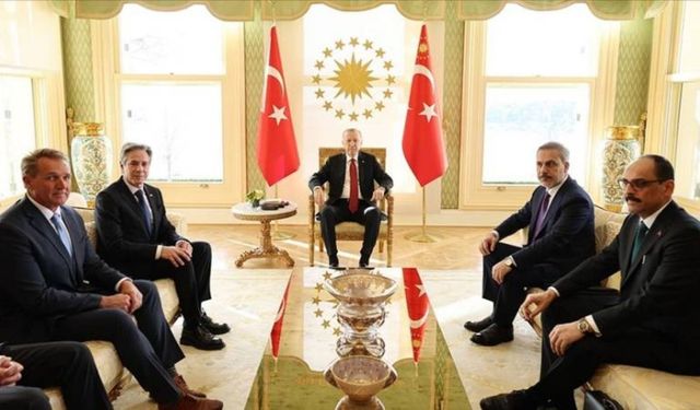 Cumhurbaşkanı Erdoğan, ABD Dışişleri Bakanı Blinken'la Önemli Görüşme Gerçekleştirdi