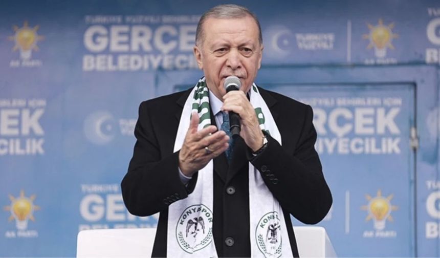 Erdoğan'ın Konya Mitinginde 'Çırağa Müjde' Sloganı Tepki Çekti